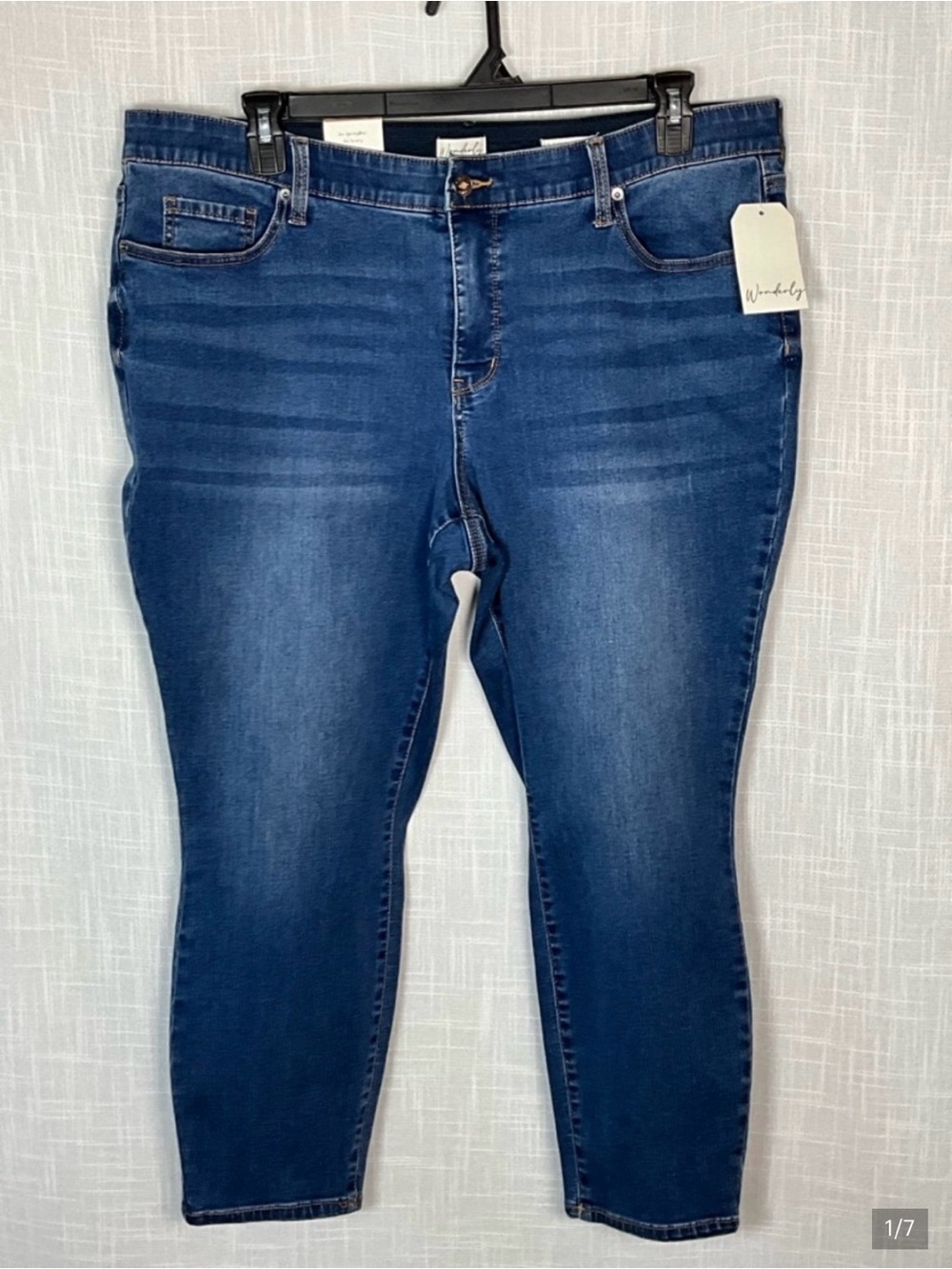 Wonderly Jeans Size 20W Blue Mid-Rise Skinny Jeans NWT - Picture 8 of 8